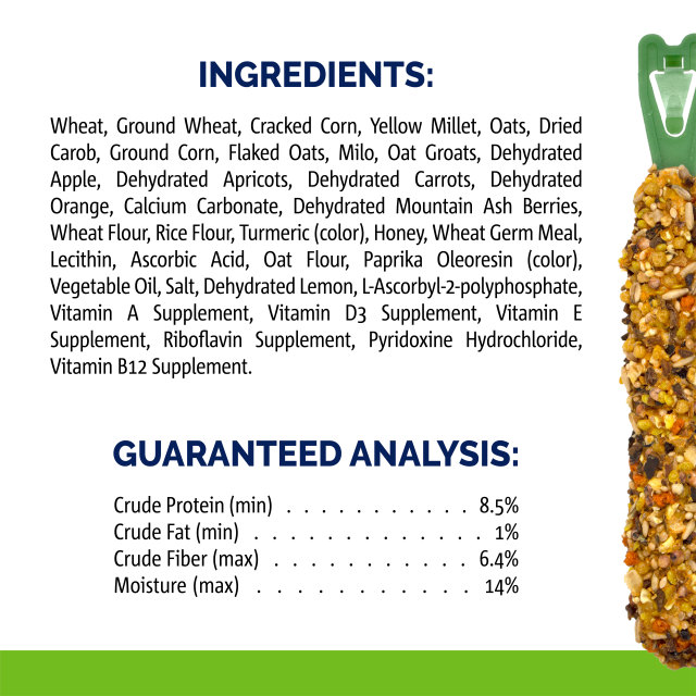 Nutrition-Image showing Crunch Sticks Apple & Orange Flavor