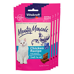 1.26 oz Easy on Teeth Vitakraft PurrSticks Deliciously Tender 6 Pack High-Meat Content Treat Sticks In Individual Serving Size For Cats 