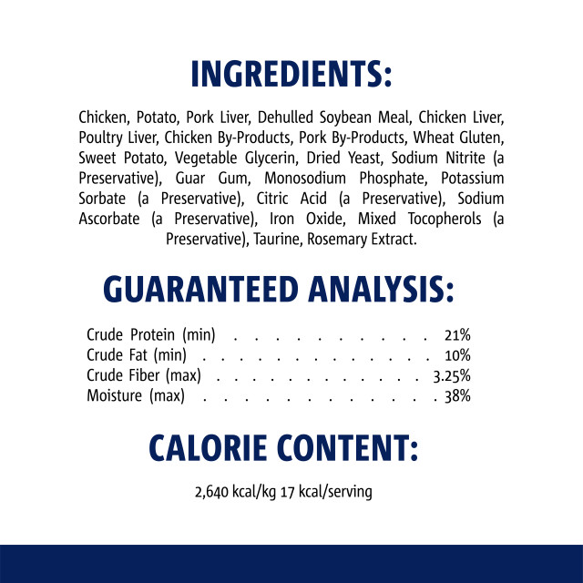 Nutrition-Image showing Meaty Morsels Chicken Recipe with Sweet Potato