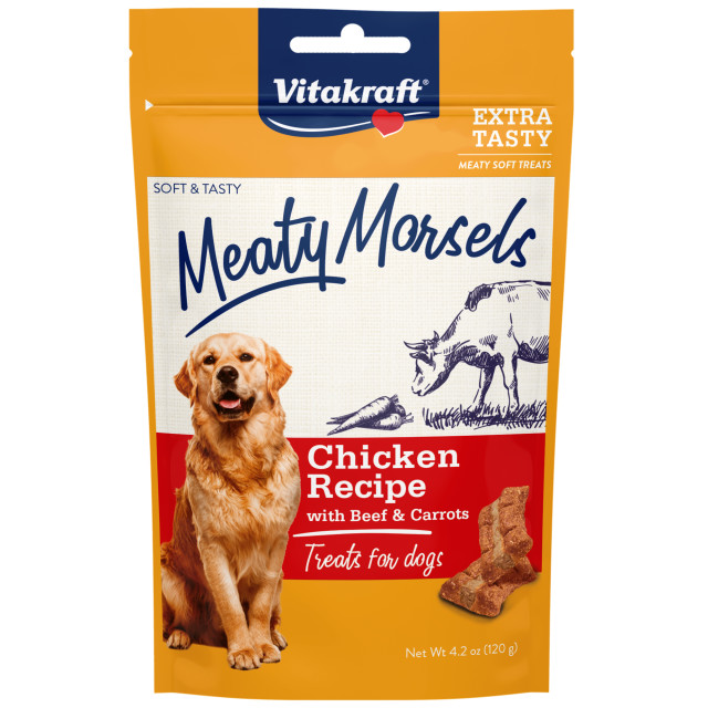 Product-Image showing Meaty Morsels Chicken Recipe with Beef & Carrots