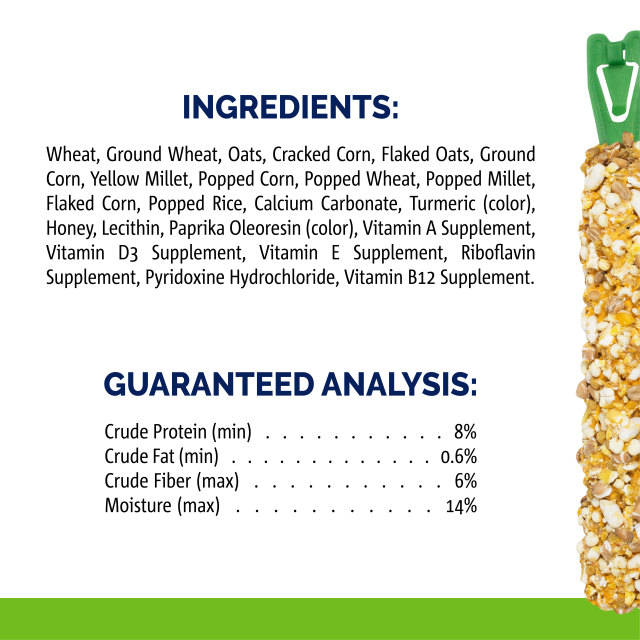 Nutrition-Image showing Crunch Sticks Popped Grains & Honey Flavor