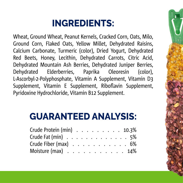 Nutrition-Image showing Crunch Sticks Wild Berry Flavored Glaze