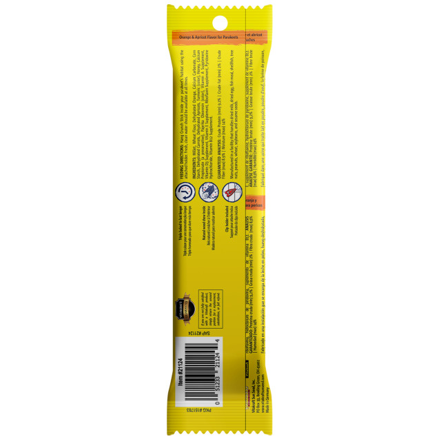 Back-Image showing Crunch Sticks Orange & Apricot Flavor