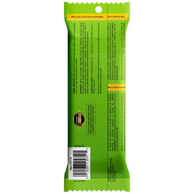 Back-Image showing Crunch Sticks Whole Grains & Honey Flavor