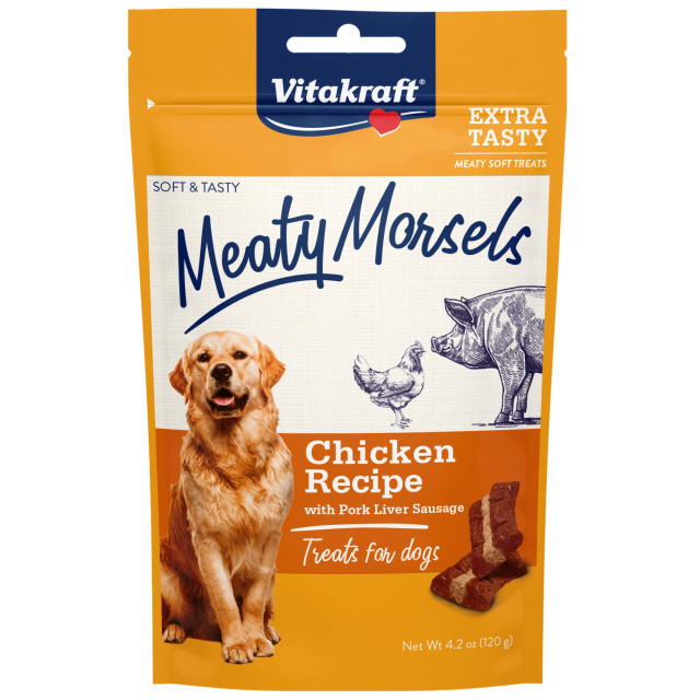 Product-Image showing Meaty Morsels Chicken Recipe with Pork Liver Sausage