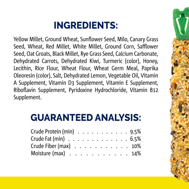 Nutrition-Image showing Crunch Sticks Kiwi & Lemon Flavor