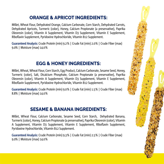 Nutrition-Image showing Crunch Sticks Variety Pack: Orange, Egg & Banana