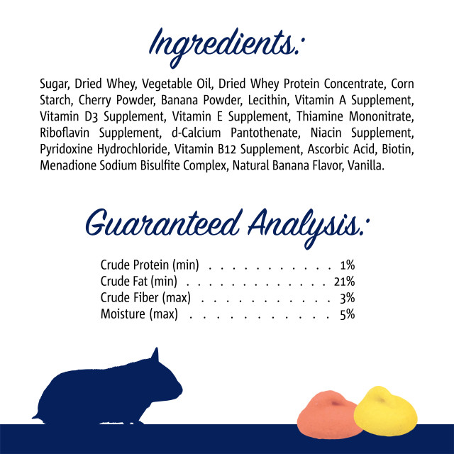 Nutrition-Image showing Mini Drops Banana & Cherry Flavor