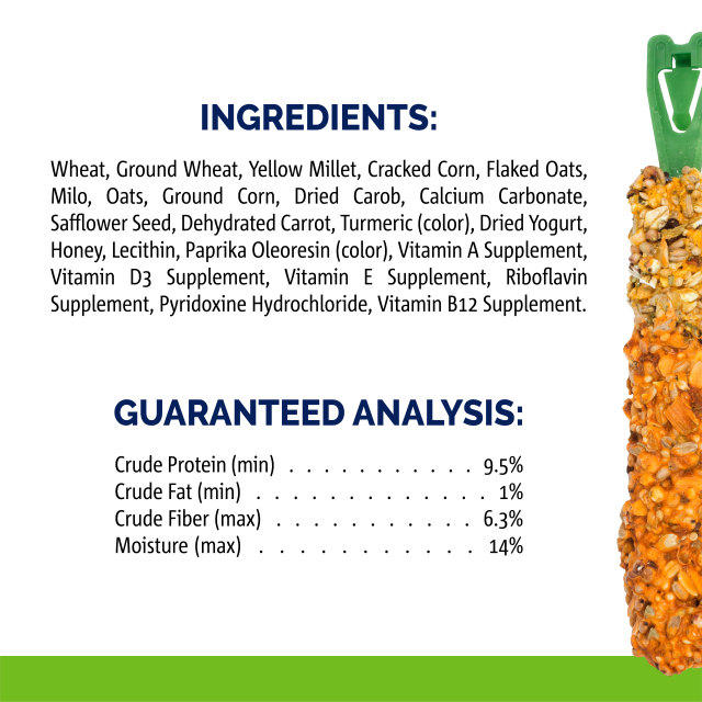 Nutrition-Image showing Crunch Sticks Carrot & Honey Flavored Glaze