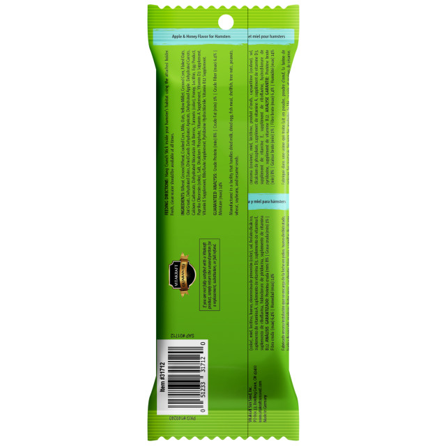 Back-Image showing Crunch Sticks Apple & Honey Flavor