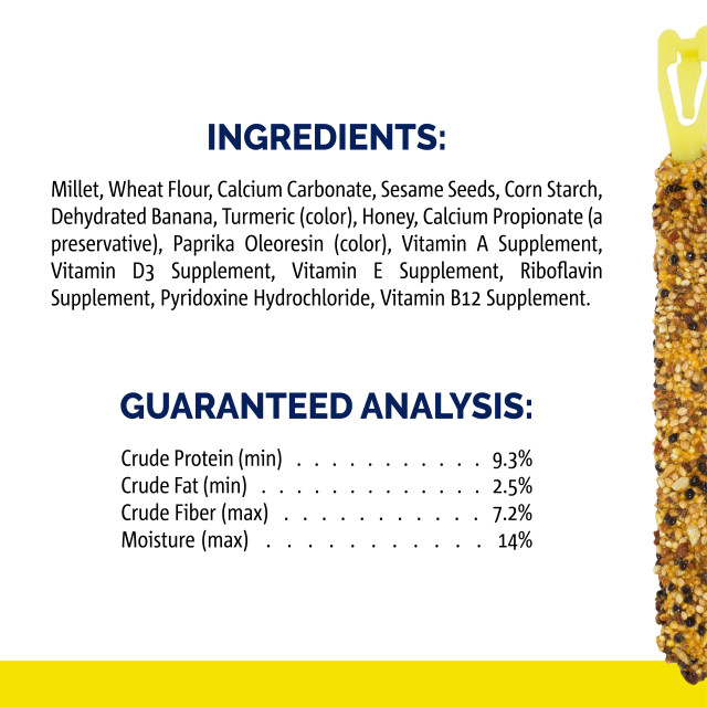 Nutrition-Image showing Crunch Sticks Sesame & Banana Flavor