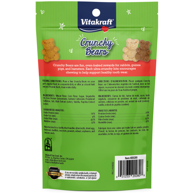 Back-Image showing Crunchy Bears