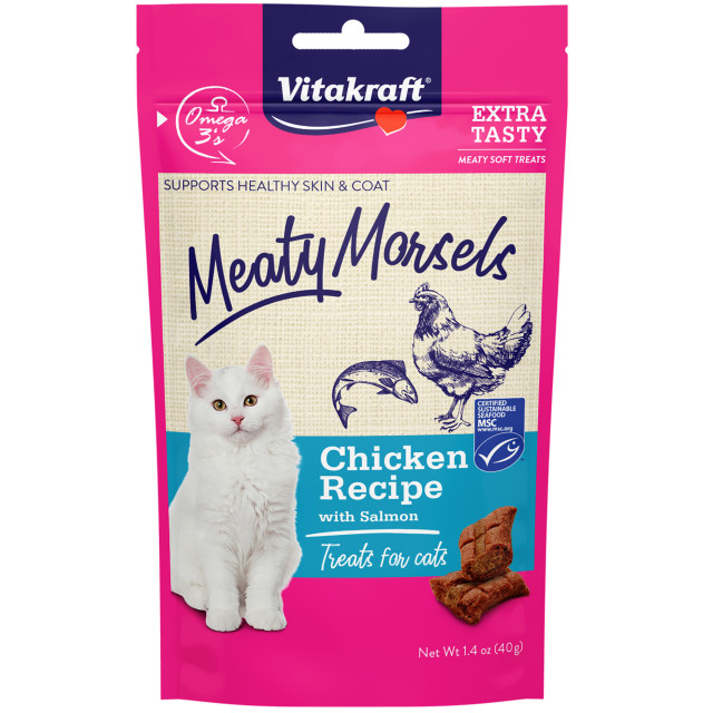 Product-Image showing Meaty Morsels Chicken Recipe with Salmon