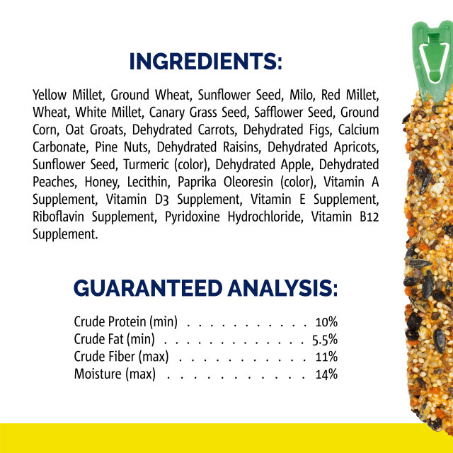 Nutrition-Image showing Crunch Sticks Apricot & Peach Flavor