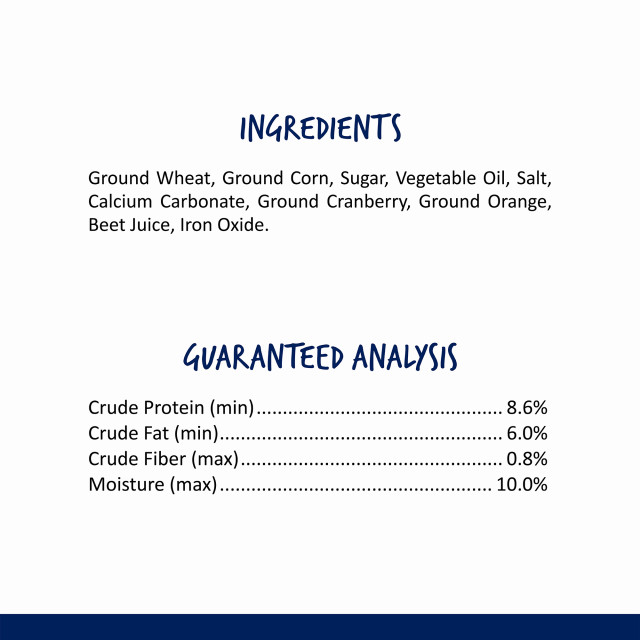 Nutrition-Image showing Oven Baked Crunchy Bites Real Cran-Orange Flavor